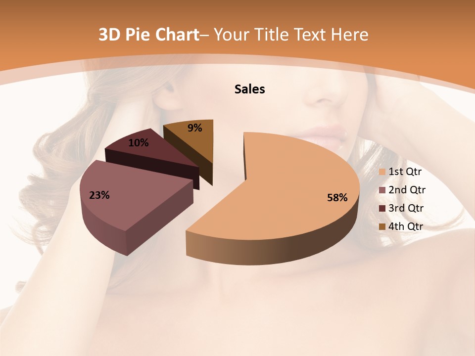 Face Gorgeous Closeup PowerPoint Template