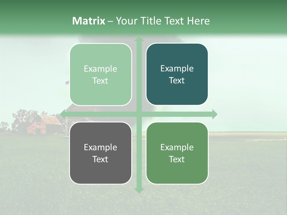 Farm Landscape Building PowerPoint Template
