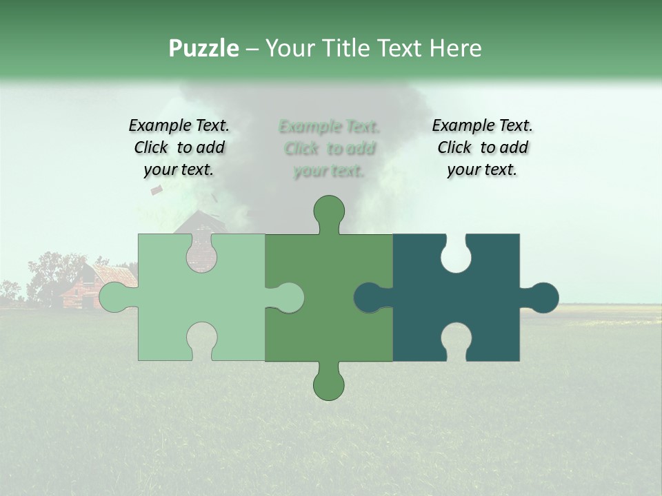 Farm Landscape Building PowerPoint Template