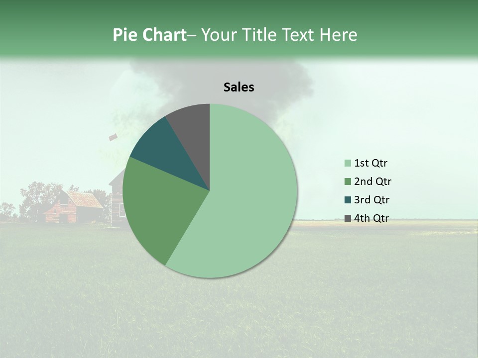 Farm Landscape Building PowerPoint Template