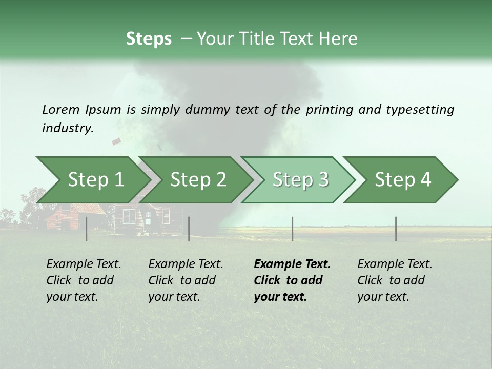Farm Landscape Building PowerPoint Template