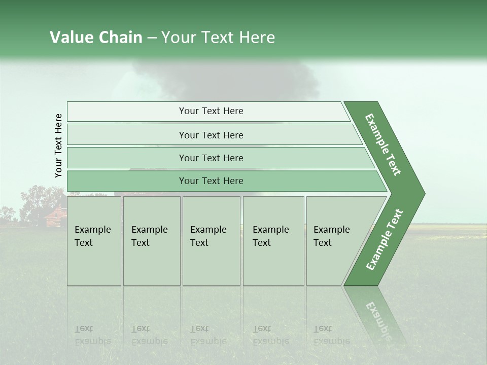 Farm Landscape Building PowerPoint Template