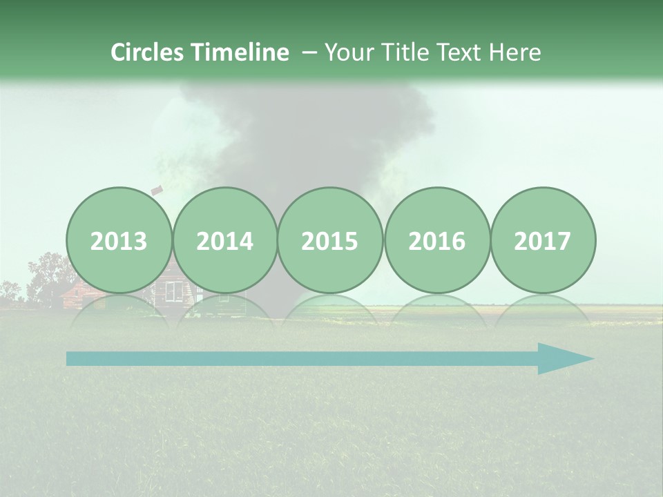 Farm Landscape Building PowerPoint Template