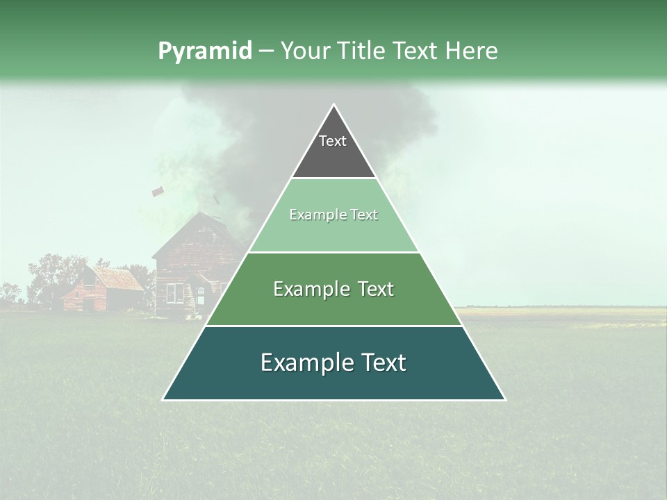 Farm Landscape Building PowerPoint Template