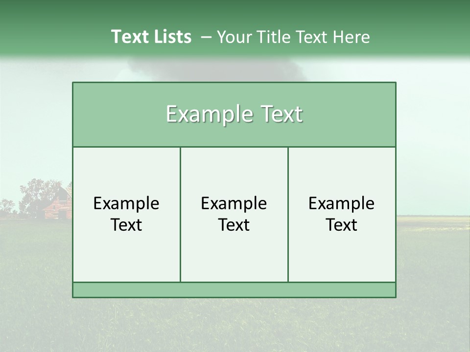 Farm Landscape Building PowerPoint Template