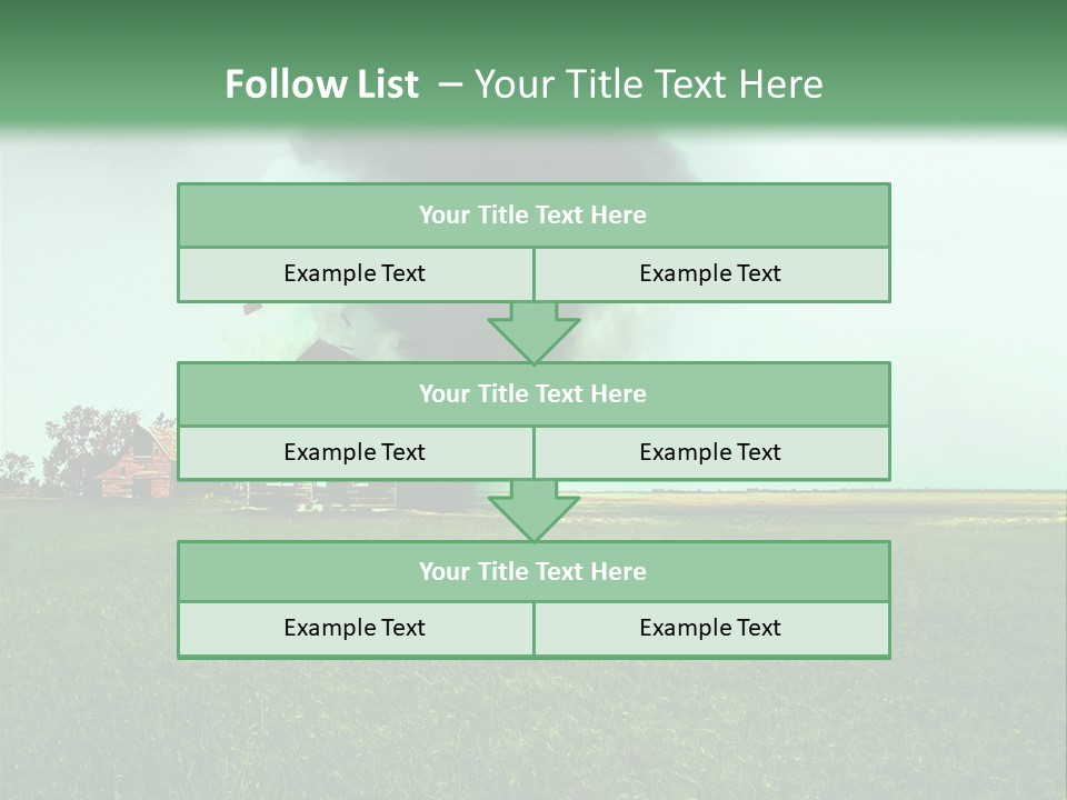 Farm Landscape Building PowerPoint Template