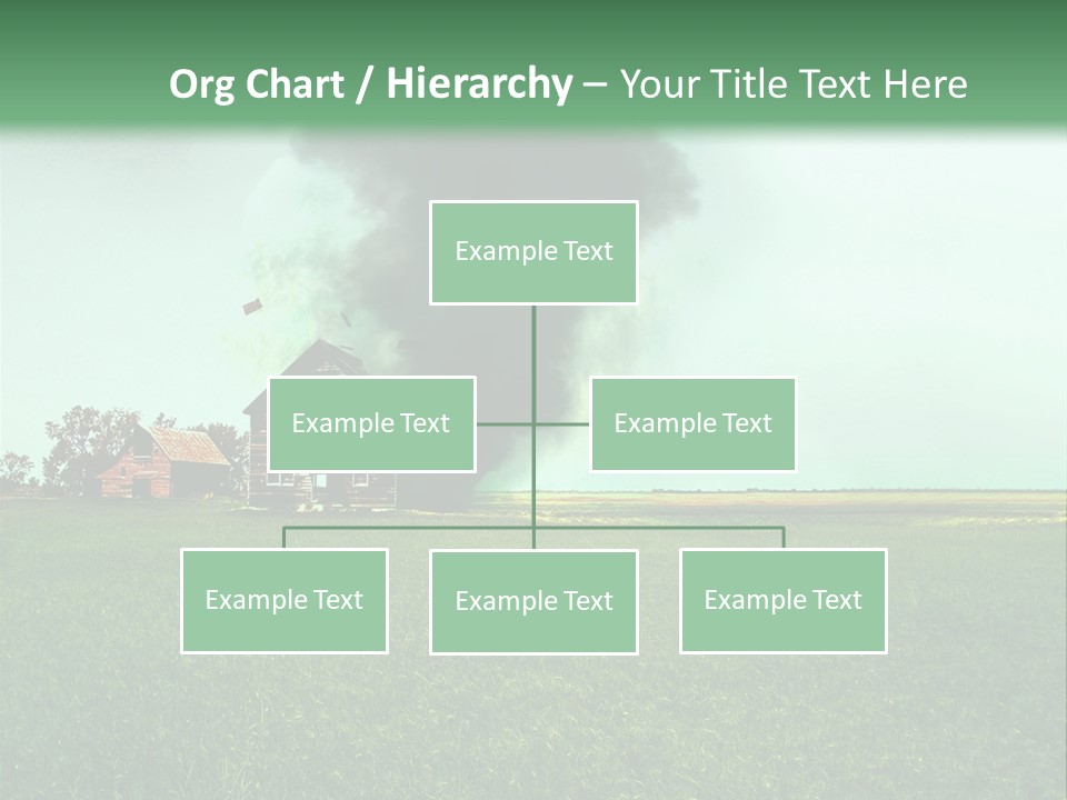Farm Landscape Building PowerPoint Template