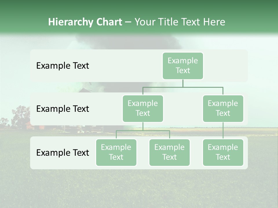Farm Landscape Building PowerPoint Template