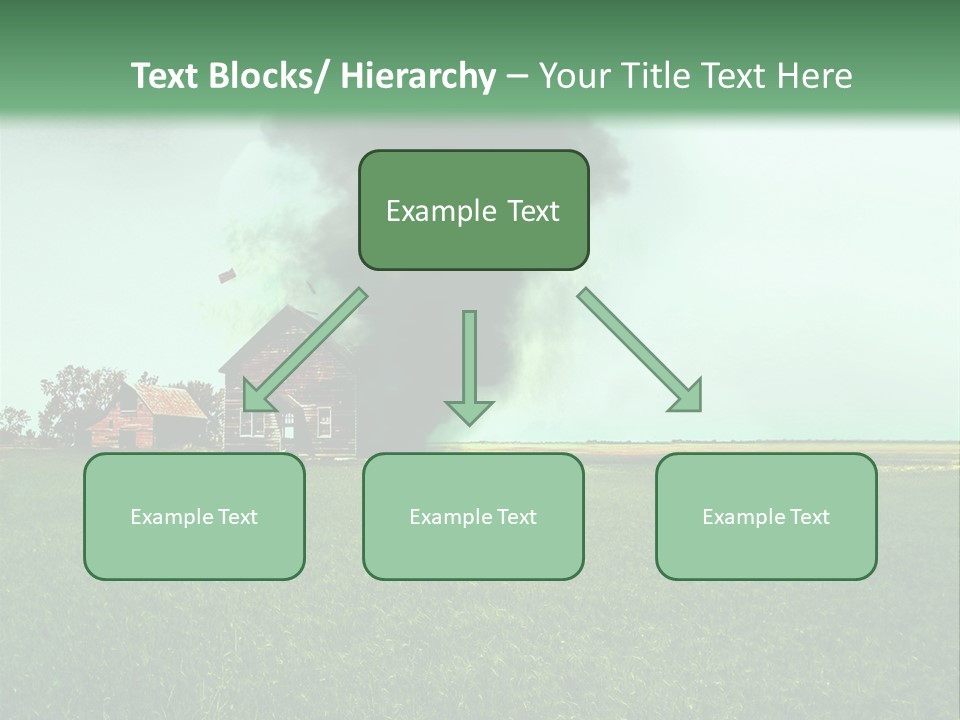 Farm Landscape Building PowerPoint Template