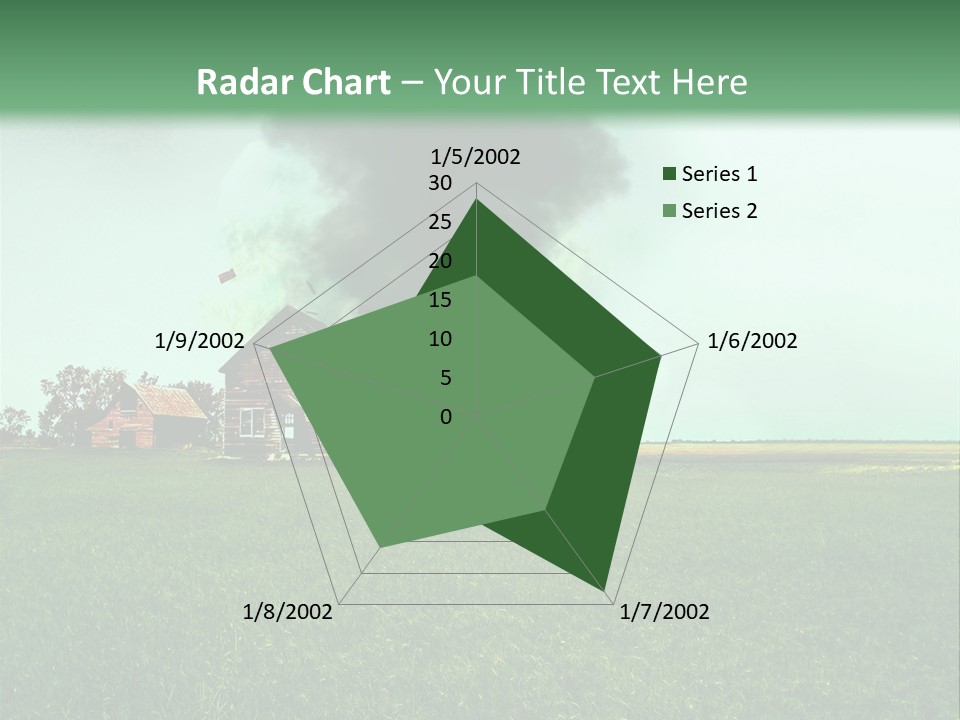 Farm Landscape Building PowerPoint Template