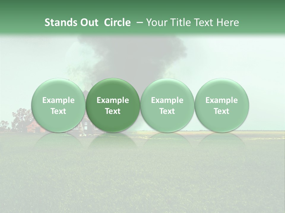 Farm Landscape Building PowerPoint Template