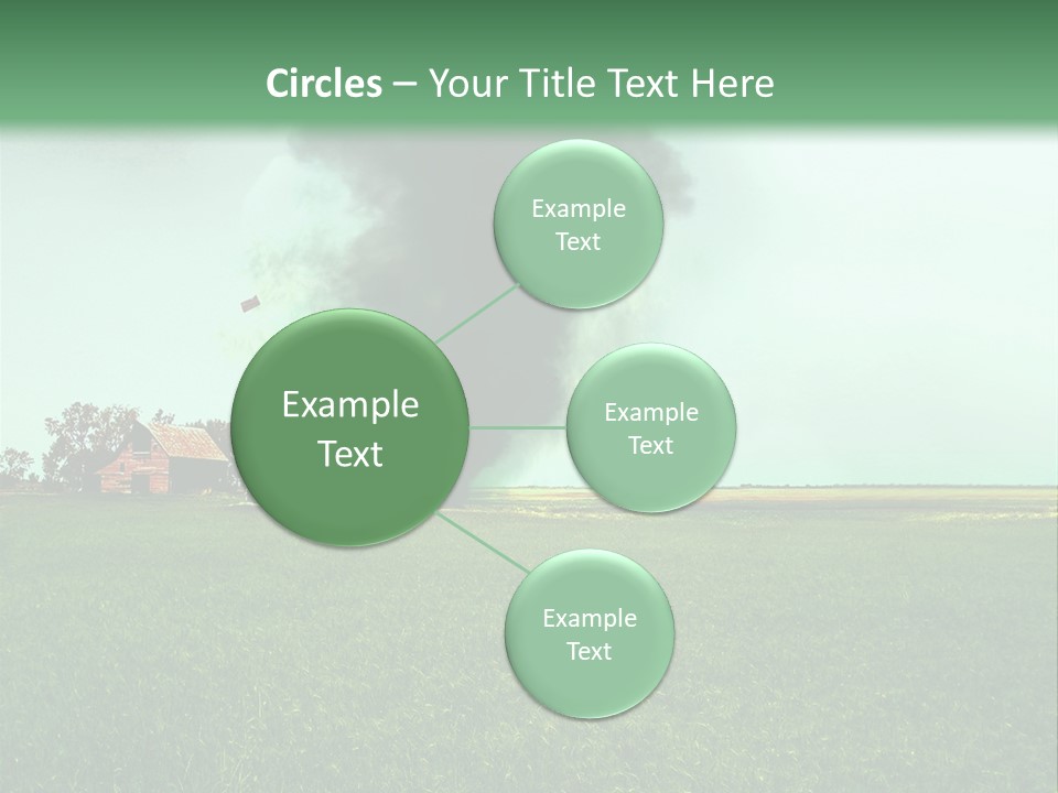Farm Landscape Building PowerPoint Template
