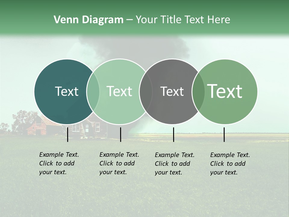 Farm Landscape Building PowerPoint Template