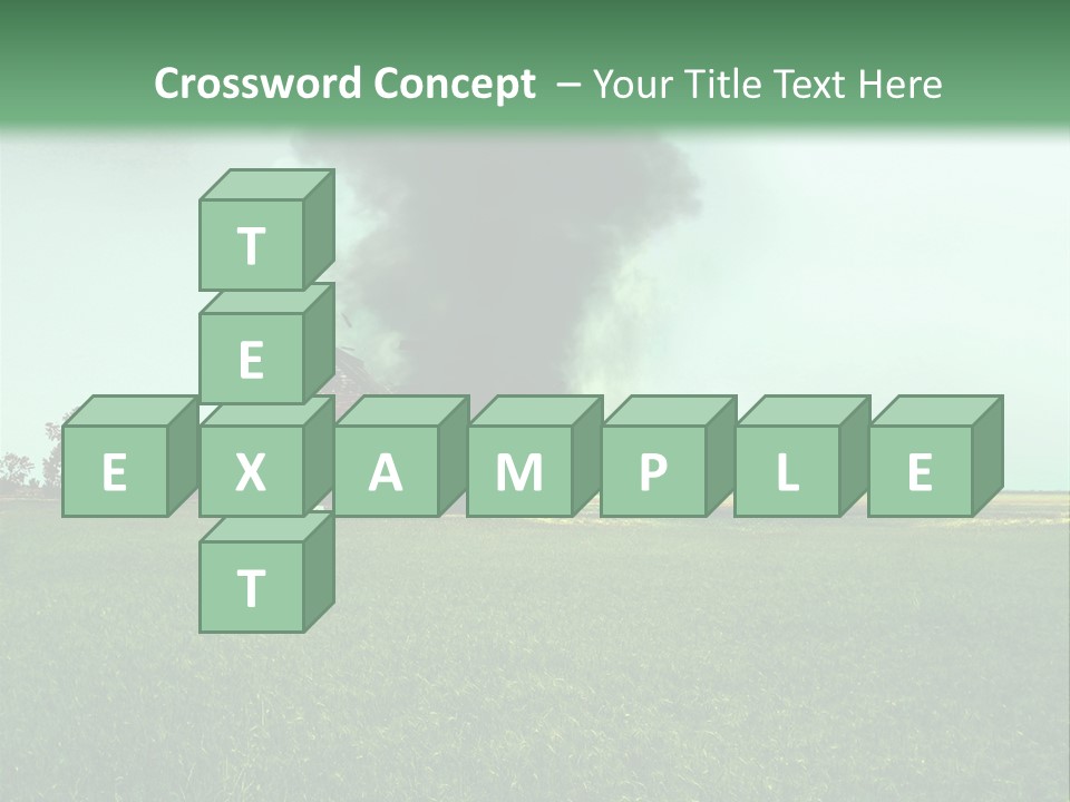 Farm Landscape Building PowerPoint Template