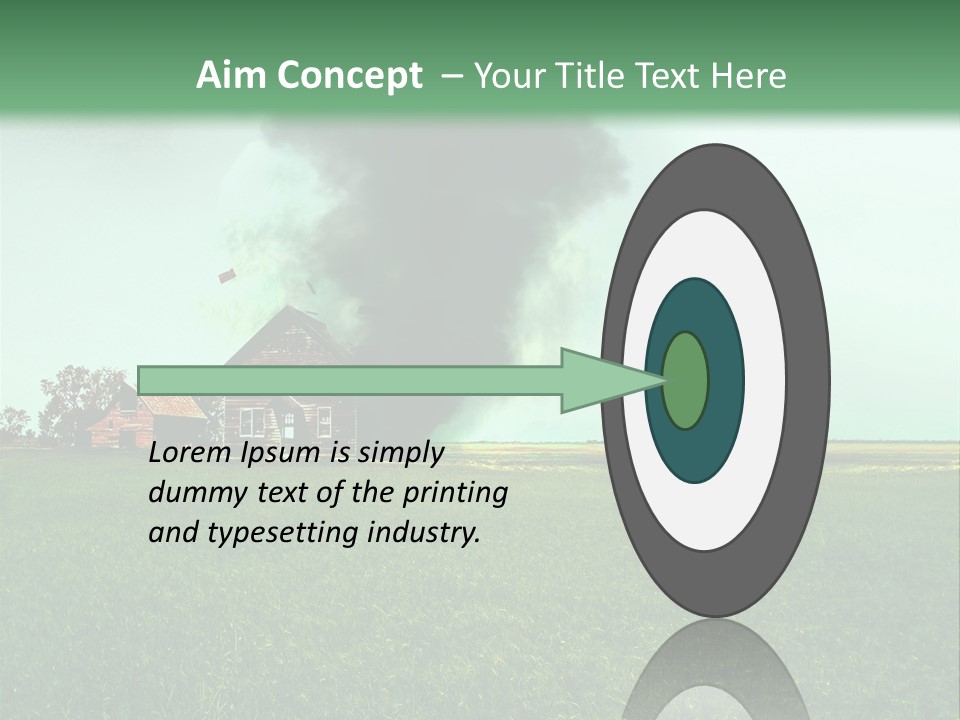 Farm Landscape Building PowerPoint Template