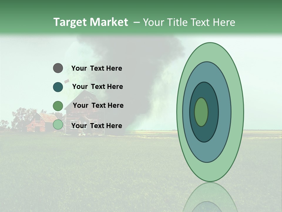 Farm Landscape Building PowerPoint Template