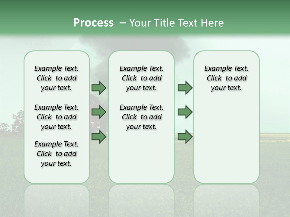 Farm Landscape Building PowerPoint Template