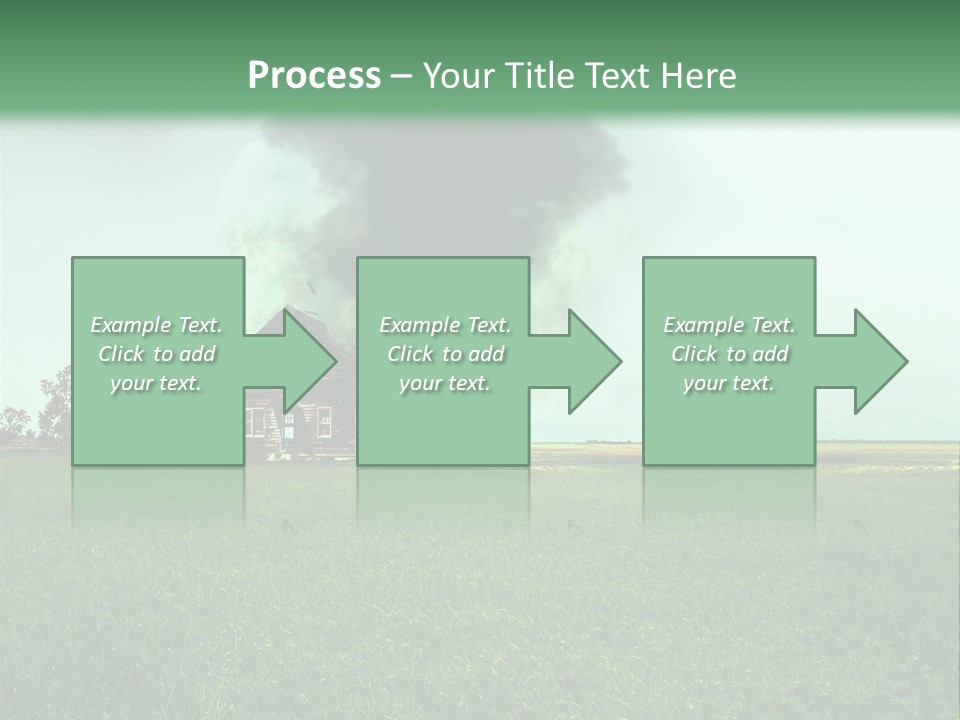 Farm Landscape Building PowerPoint Template