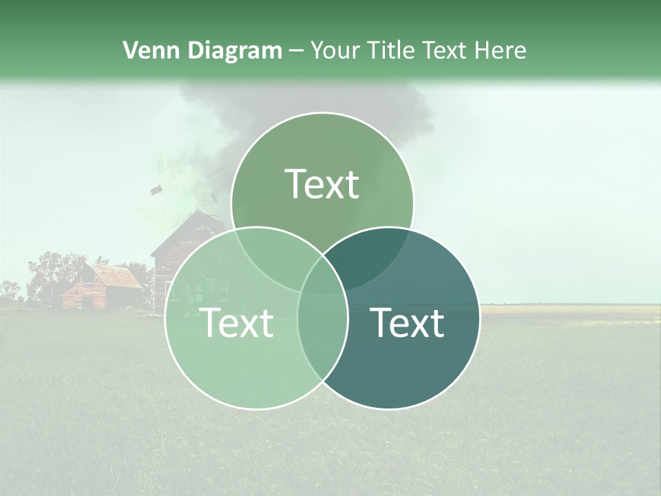 Farm Landscape Building PowerPoint Template