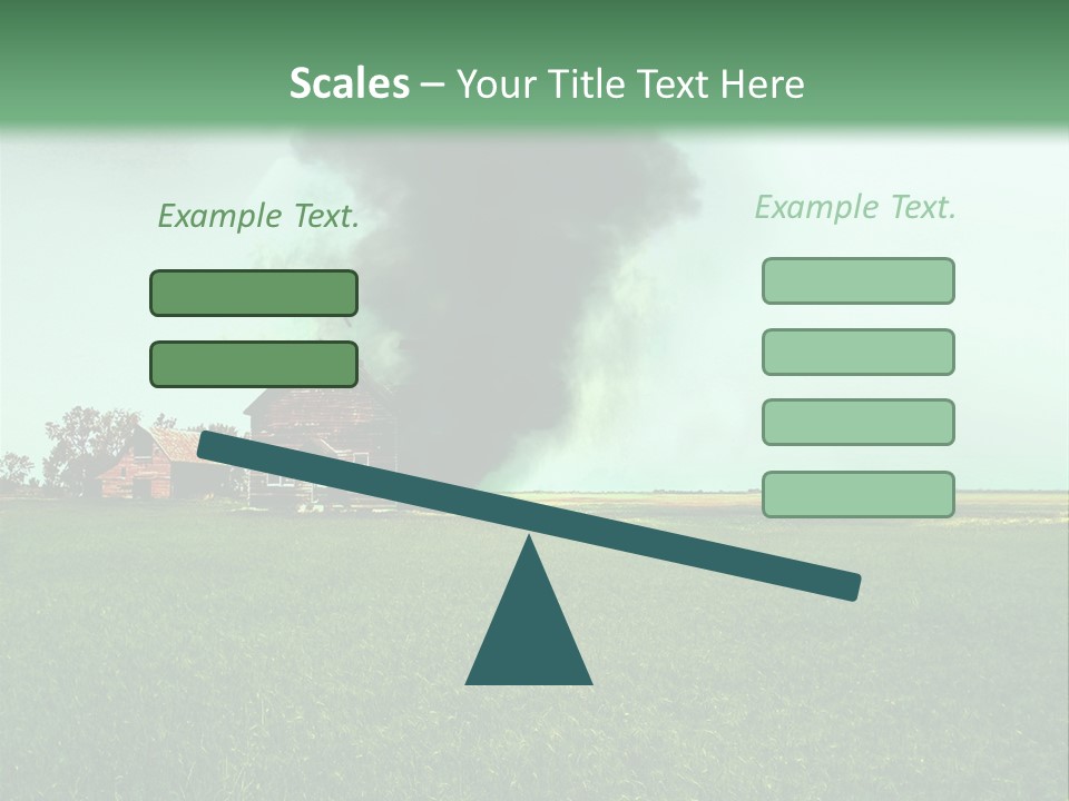 Farm Landscape Building PowerPoint Template