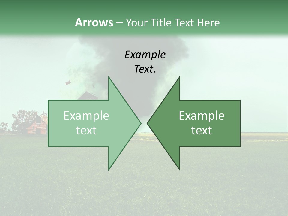 Farm Landscape Building PowerPoint Template