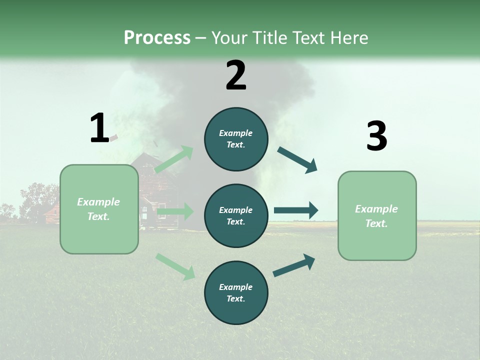 Farm Landscape Building PowerPoint Template