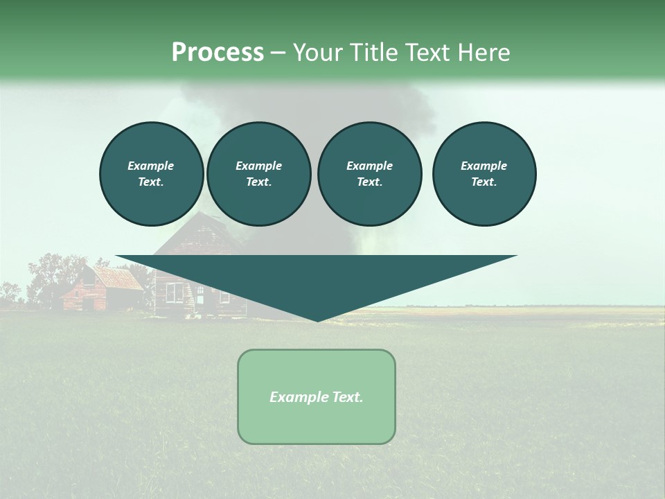 Farm Landscape Building PowerPoint Template
