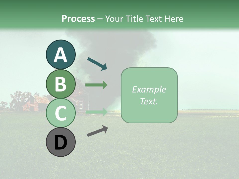 Farm Landscape Building PowerPoint Template