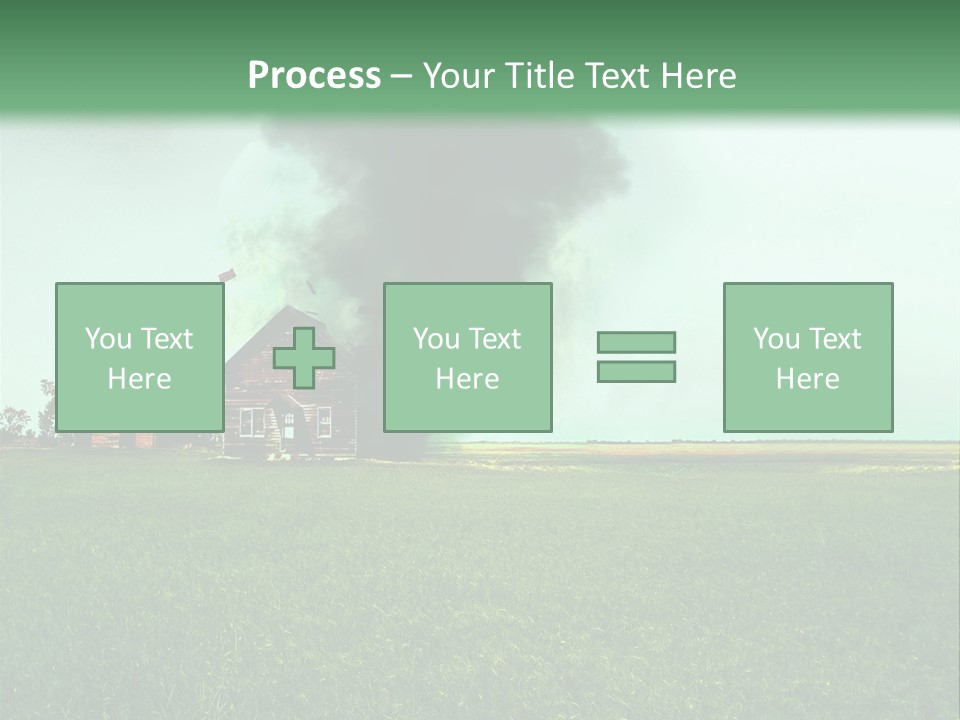 Farm Landscape Building PowerPoint Template