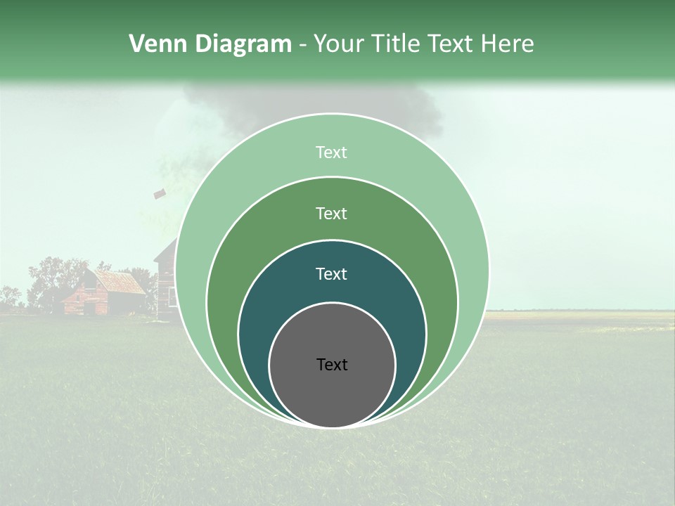 Farm Landscape Building PowerPoint Template