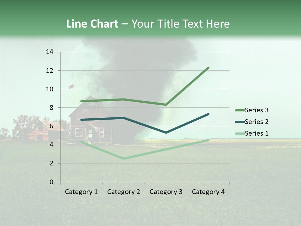 Farm Landscape Building PowerPoint Template