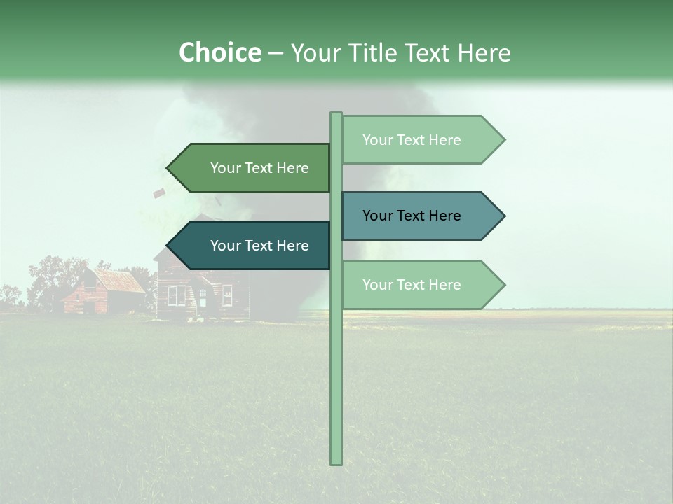 Farm Landscape Building PowerPoint Template