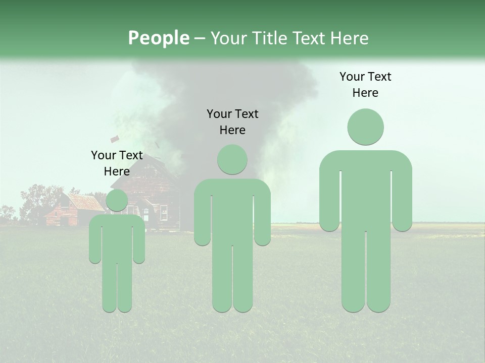 Farm Landscape Building PowerPoint Template