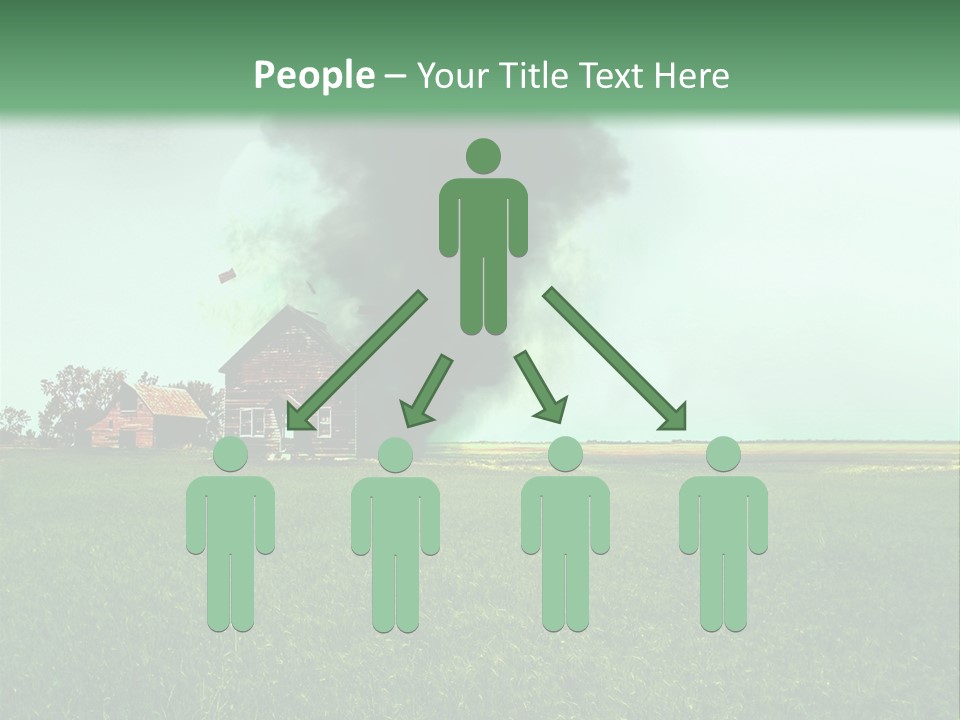 Farm Landscape Building PowerPoint Template