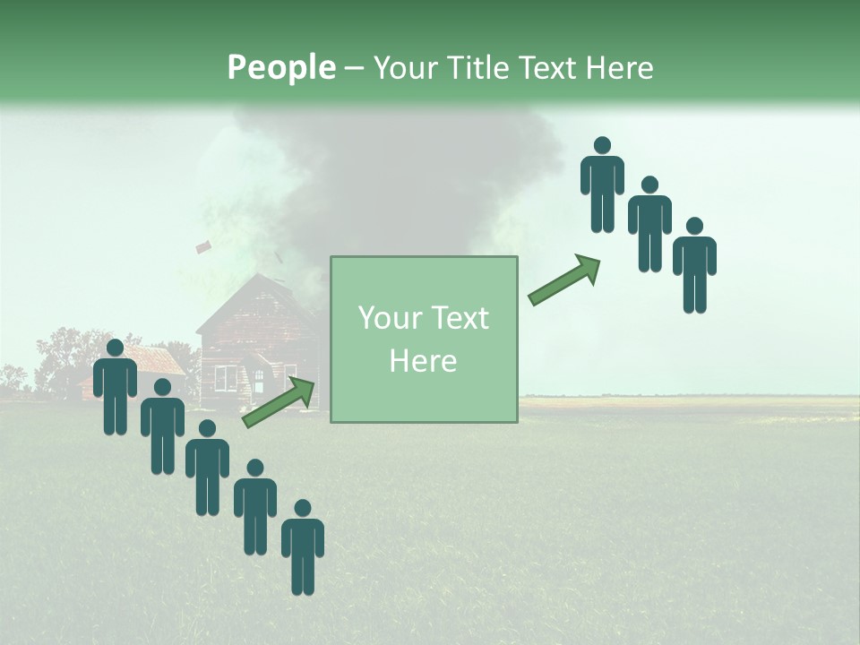 Farm Landscape Building PowerPoint Template