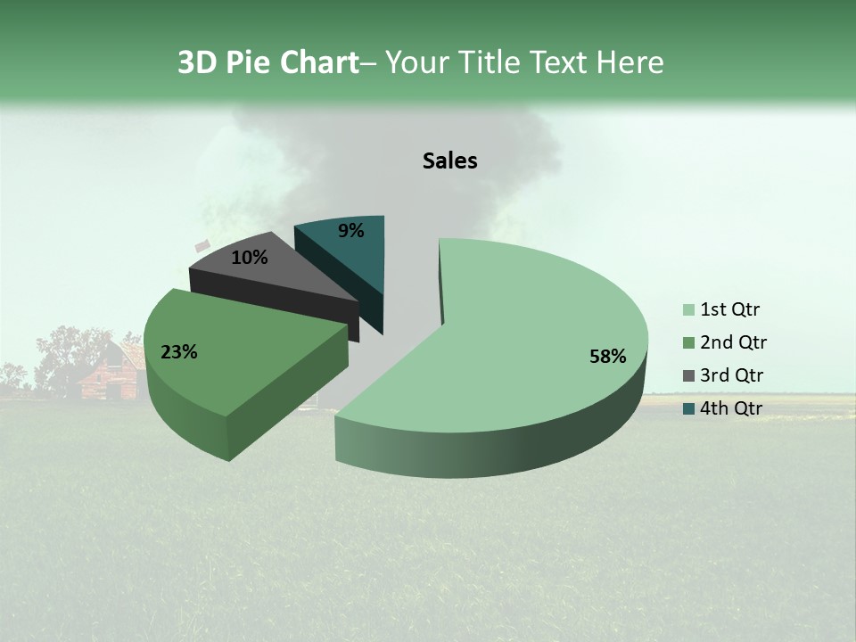 Farm Landscape Building PowerPoint Template