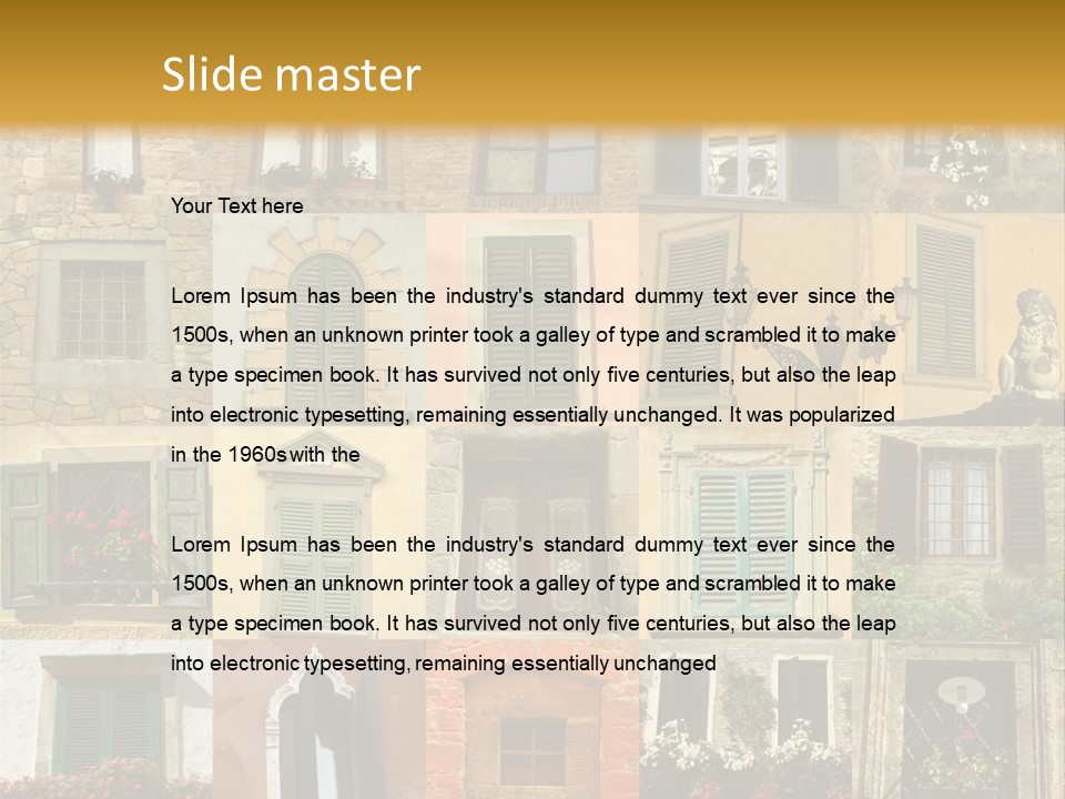 Antique Pile Mix PowerPoint Template