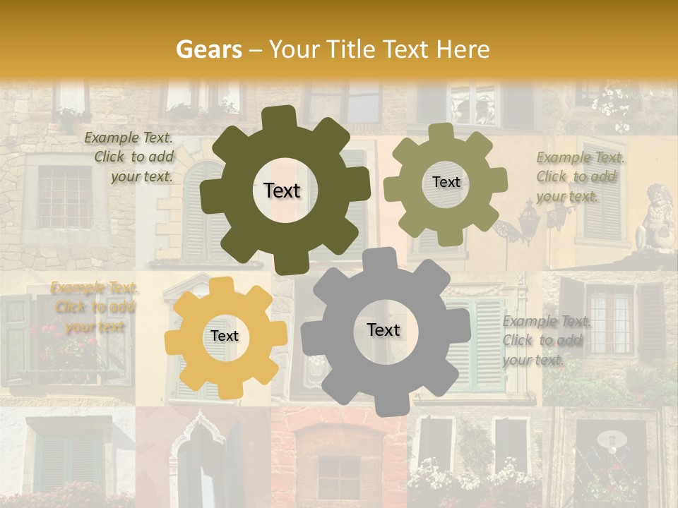 Antique Pile Mix PowerPoint Template