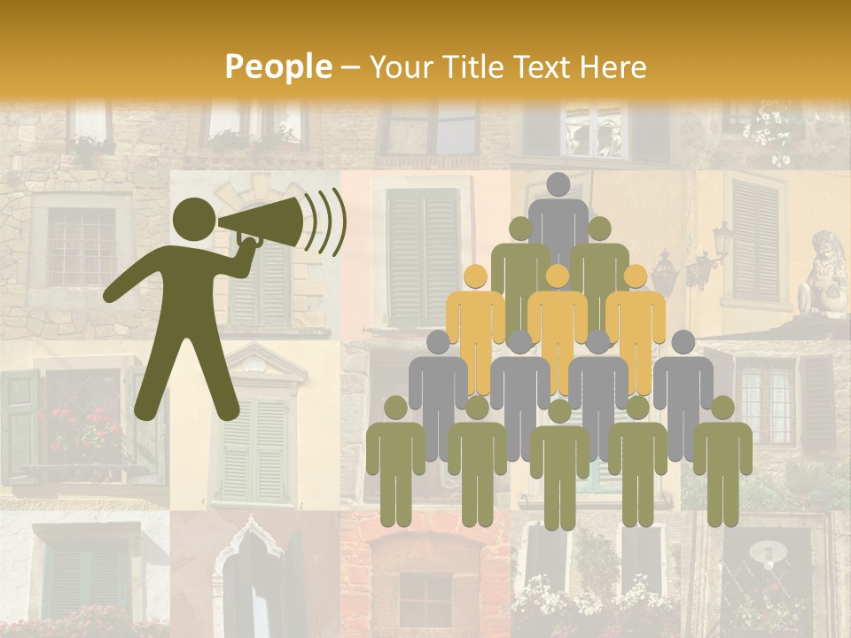 Antique Pile Mix PowerPoint Template