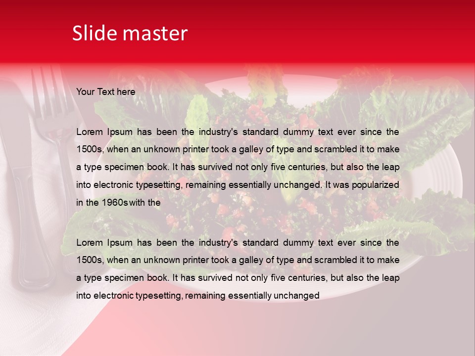 Mediteranean Knife Middle Eastern PowerPoint Template