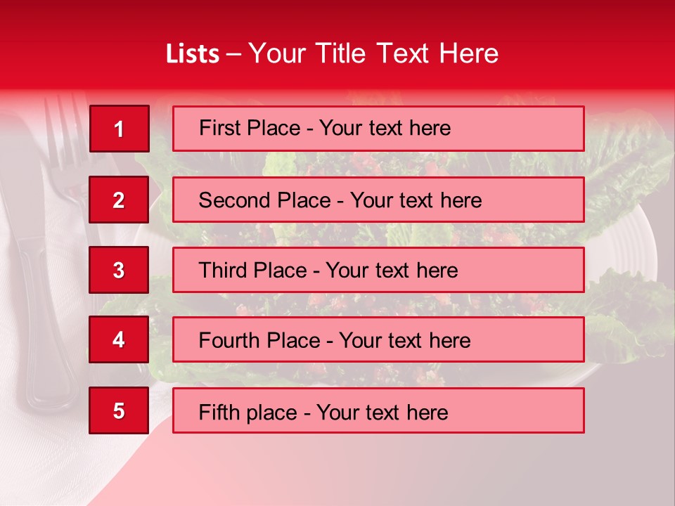 Mediteranean Knife Middle Eastern PowerPoint Template