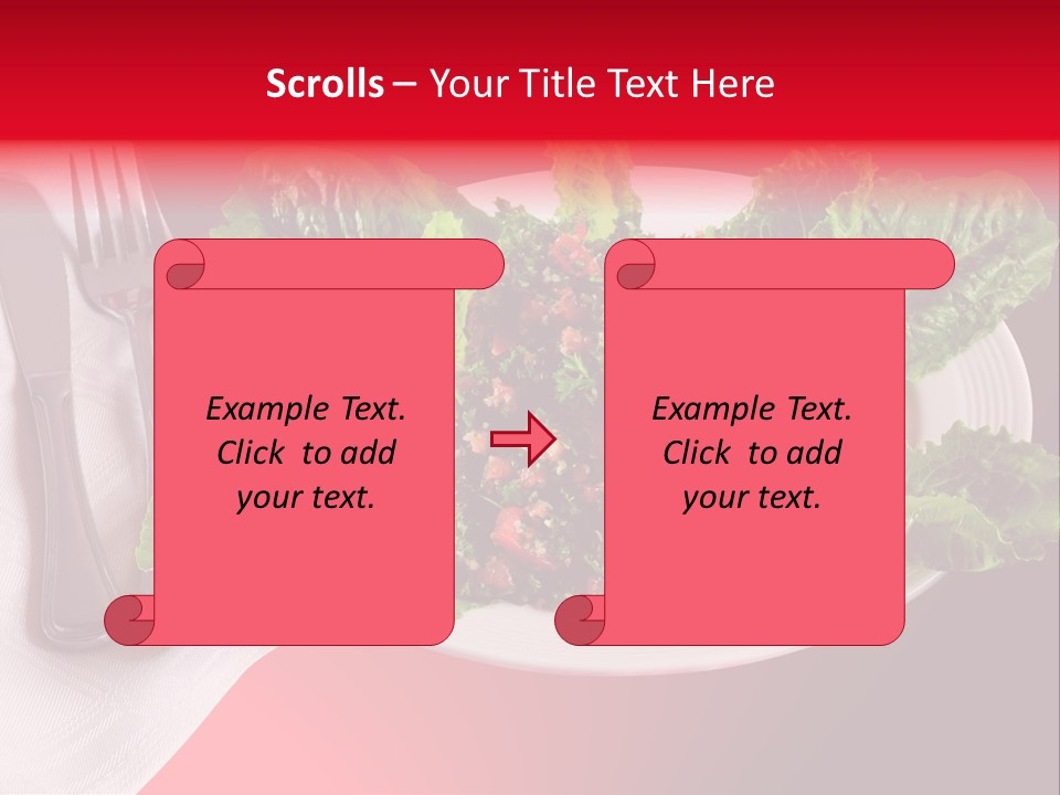 Mediteranean Knife Middle Eastern PowerPoint Template