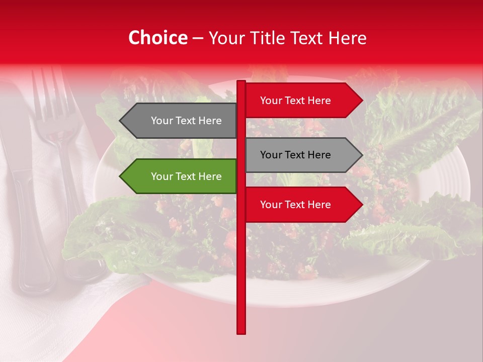 Mediteranean Knife Middle Eastern PowerPoint Template