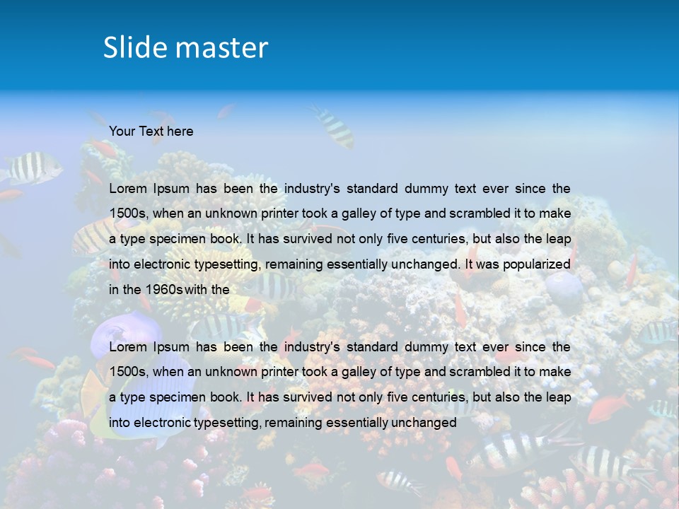 Deep Colorful Coral PowerPoint Template