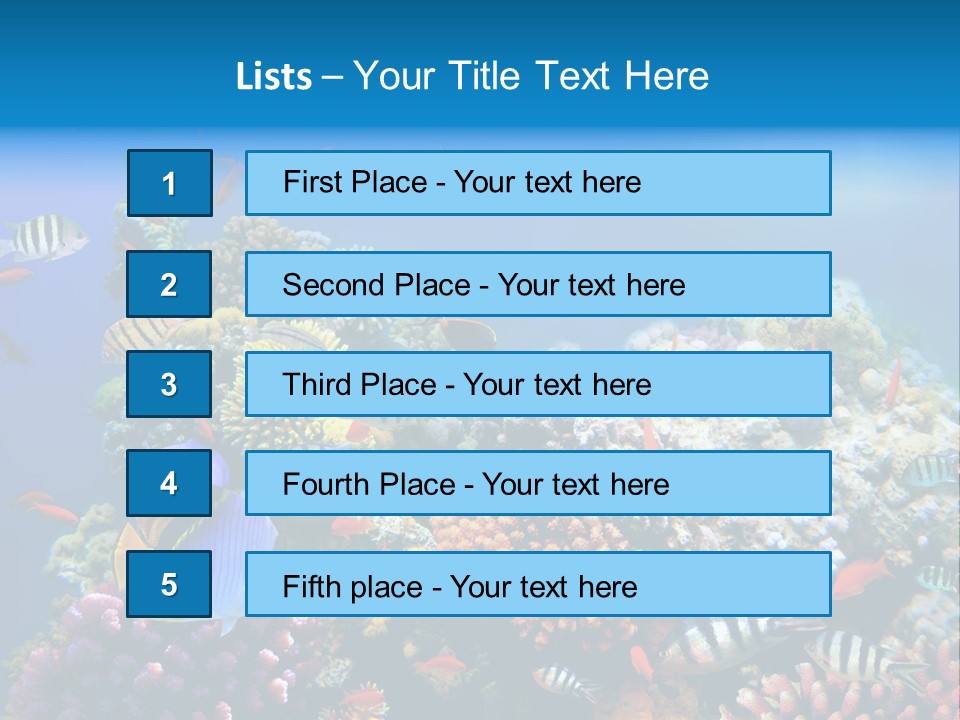 Deep Colorful Coral PowerPoint Template