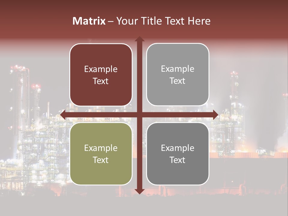 Nightlife Chimney Pollution PowerPoint Template