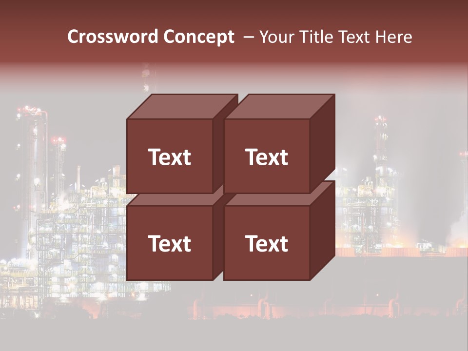 Nightlife Chimney Pollution PowerPoint Template