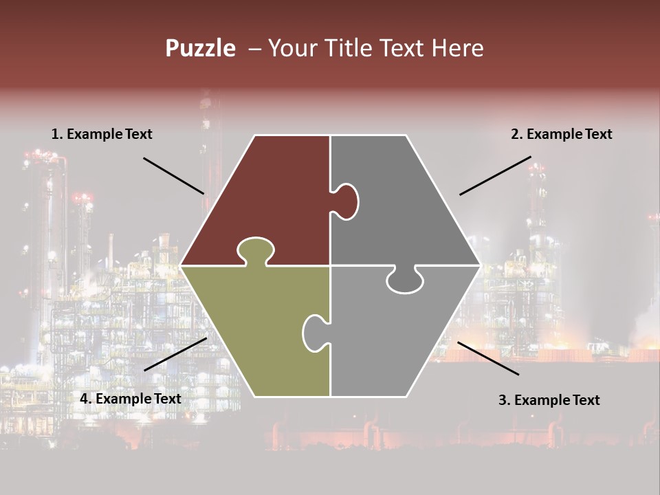 Nightlife Chimney Pollution PowerPoint Template