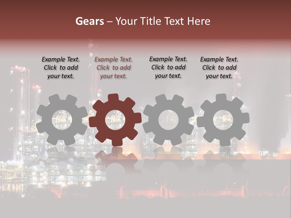 Nightlife Chimney Pollution PowerPoint Template