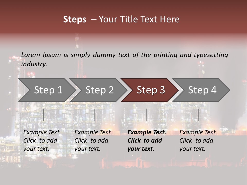 Nightlife Chimney Pollution PowerPoint Template